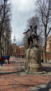 Paul Revere Mall. I haven't studied Paul Revere deeply, but it seemed like he was more of an average guy just very involved in his church and community. He was brave and patriotic and I think we can all learn something form him.